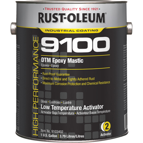 9100 System DTM Epoxy Mastic Low Temperature Activator, Gallon Rideout Tool & Machine Inc.