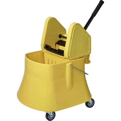 Champ Bucket & Wringer Combo, Down Press, 10 US Gal.(40 Quart), Yellow Rideout Tool & Machine Inc.