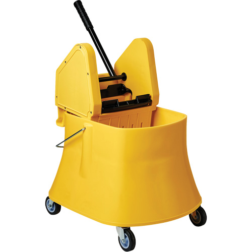 Champ Bucket & Wringer Combo, Down Press, 7.5 US Gal. (30 Quarts), Yellow Rideout Tool & Machine Inc.