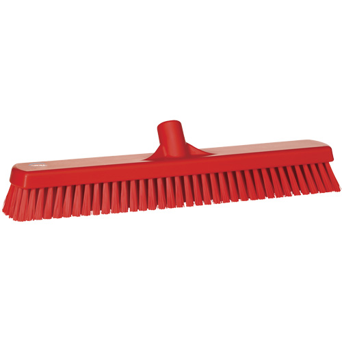 Brosse &agrave; r&eacute;curer pour planchers et murs, Crins Ferme, 19", Polyester, Rouge Rideout Tool & Machine Inc.