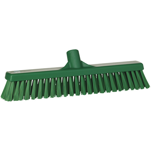 T&ecirc;te de balai-brosse &agrave; soies combin&eacute;es, Crins Cors&eacute;/Fin, 16-1/2", Polyester, Vert Rideout Tool & Machine Inc.