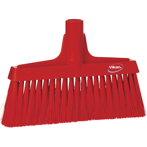 Upright Broom Head, Coarse/Fine Bristles, 10-1/4", Polyester, Red Rideout Tool & Machine Inc.