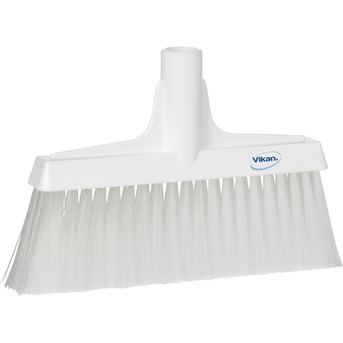 Upright Broom Head, Coarse/Fine Bristles, 10-1/4", Polyester, White Rideout Tool & Machine Inc.