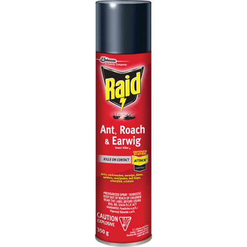 Insecticide contre fourmis, coquerelles et perce-oreilles Raid, 350 g, &agrave; base de solvant Rideout Tool & Machine Inc.