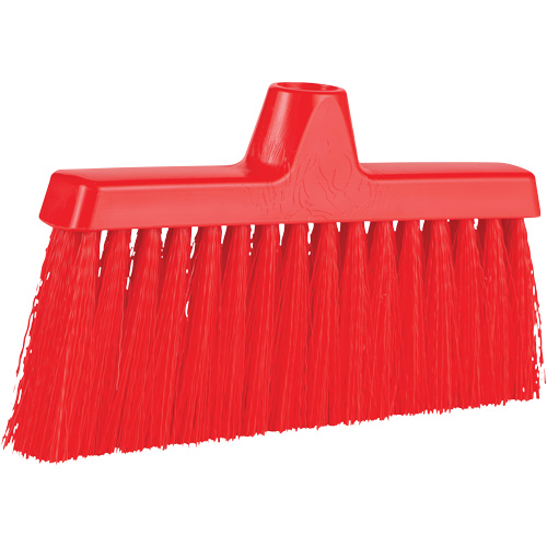 ColorCore Angle Head Broom, Medium Bristles, 10", Polypropylene, Red Rideout Tool & Machine Inc.