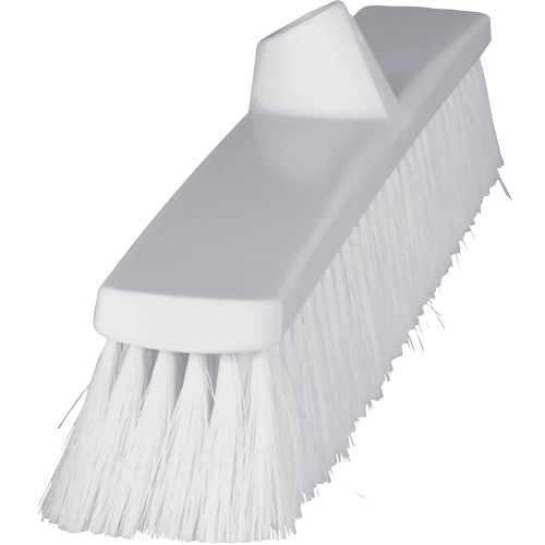ColorCore Push Broom, Fine Bristles, 24", Polypropylene, White Rideout Tool & Machine Inc.