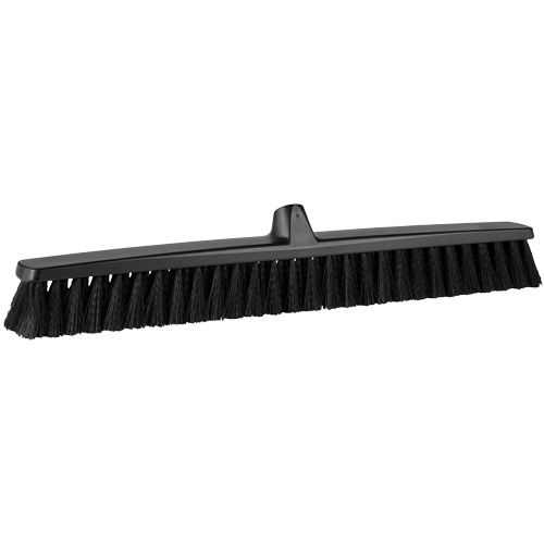 ColorCore Push Broom, Fine Bristles, 24", Polypropylene, Black Rideout Tool & Machine Inc.