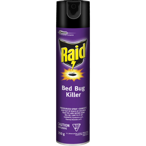 Insecticide pour punaises de lit Raid, 350 g, Canette a&eacute;rosol, &agrave; base de solvant Rideout Tool & Machine Inc.