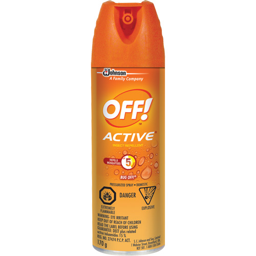 Insectifuge Off! Active, DEET &agrave; 15 %, A&eacute;rosol, 170 g Rideout Tool & Machine Inc.