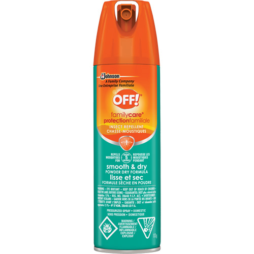 OFF! FamilyCare&reg; Smooth & Dry Insect Repellent, 15% DEET, Aerosol, 113 g Rideout Tool & Machine Inc.