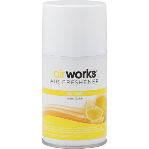 AirWorks&reg; Metered Air Fresheners, Sunburst, Aerosol Can Rideout Tool & Machine Inc.