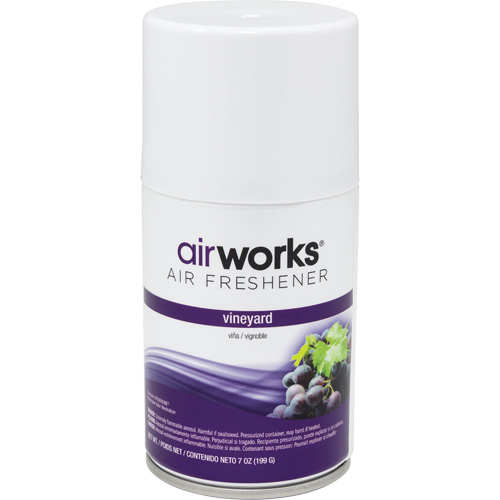 AirWorks&reg; Metered Air Fresheners, Vineyard, Aerosol Can Rideout Tool & Machine Inc.