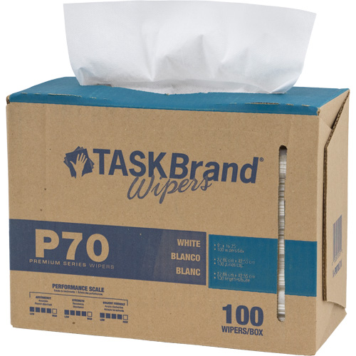 TaskBrand&reg; P70 Premium Series Wipers, Heavy-Duty, 16-3/4" L x 8-1/4" W Rideout Tool & Machine Inc.