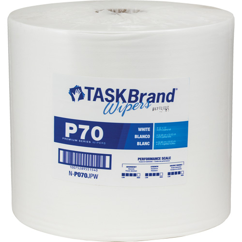 TaskBrand&reg; P70 Premium Series Wipers, Heavy-Duty, 13" L x 12" W Rideout Tool & Machine Inc.