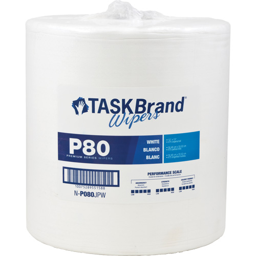 TaskBrand&reg; P80 Premium Series Wipers, Heavy-Duty, 13" L x 12" W Rideout Tool & Machine Inc.