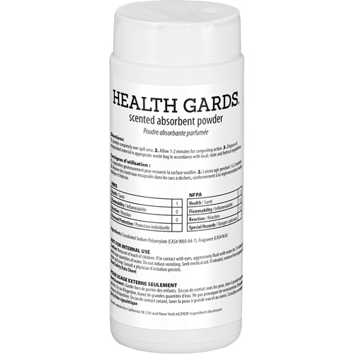 Health Gards&reg; Scented Absorbent Powder, 16 oz., Can Rideout Tool & Machine Inc.