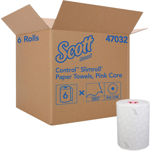 Scott&reg; Slimroll* Hard Roll Towel, 1 Ply, Standard, 580' L Rideout Tool & Machine Inc.