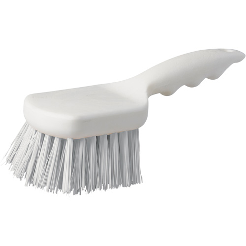 Short Handle Pot Brush, 9" L, Polypropylene Bristles, White Rideout Tool & Machine Inc.