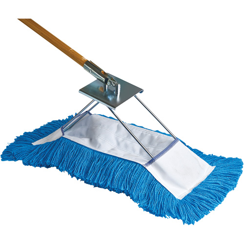 Dust Mop with Frame & Handle, Slip On Style, Yarn, 36" L x 5" W Rideout Tool & Machine Inc.