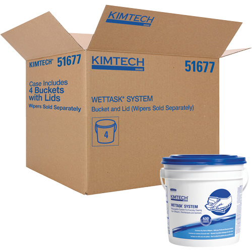 WetTask Wiping System Bucket with Lid Rideout Tool & Machine Inc.