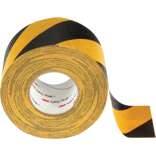 Ruban antid&eacute;rapant tout usage Safety-Walk, 4" x 60', Noir & jaune Rideout Tool & Machine Inc.