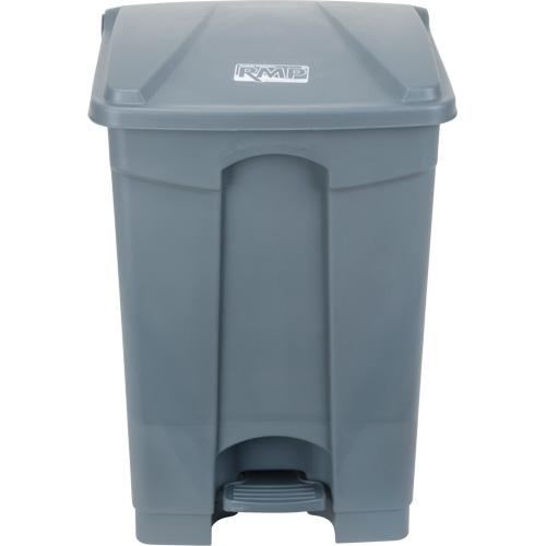 Poubelle &agrave; p&eacute;dale, Plastique, Capacit&eacute; 12 gal. US Rideout Tool & Machine Inc.