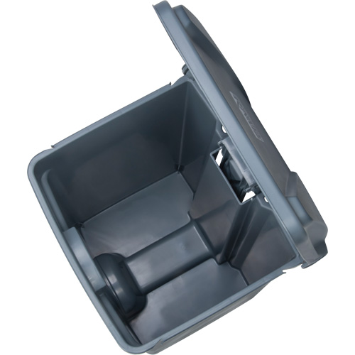 Poubelle &agrave; p&eacute;dale, Plastique, Capacit&eacute; 12 gal. US Rideout Tool & Machine Inc.