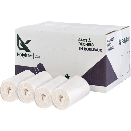 High Density Garbage Bags, Utility, 48" W x 43" L, 16 microns, Frosted, 242 L (55 Gal.) Capacity Rideout Tool & Machine Inc.