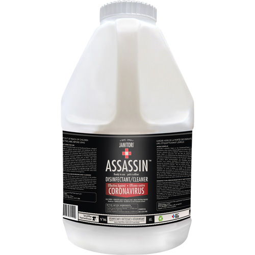 Janitori Assassin Ready-to-Use Disinfectant Cleaner, 4 L, Jug Rideout Tool & Machine Inc.