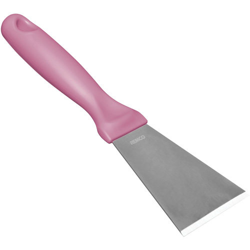 Large Stainless Steel Scraper, Pink, 3" W x 9" L Rideout Tool & Machine Inc.