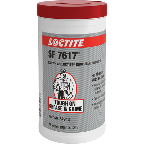 Essuie-mains industriels SF 7617, 75 lingettes, 12" x 9-1/2" Rideout Tool & Machine Inc.