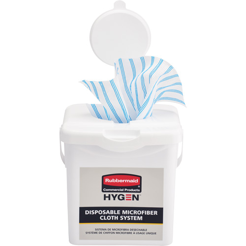 Seau de chargement pour chiffons microfibres, Blanc Rideout Tool & Machine Inc.