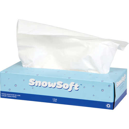 Snow Soft Premium Facial Tissue, 2 Ply, 7.4" L x 8.4" W, 100 Sheets/Box Rideout Tool & Machine Inc.