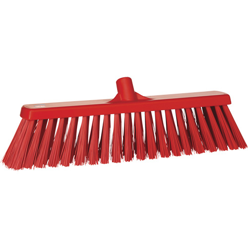 Balai-brosse robuste, Crins Ferme, 20", Polyester, Rouge Rideout Tool & Machine Inc.