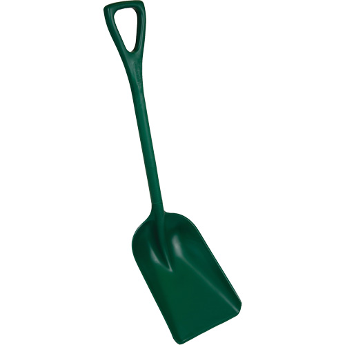 Pelle monobloc perceptible par d&eacute;tecteur de m&eacute;tal, Lame 10" x 14", Longueur de 37-1/2", Plastique, Vert Rideout Tool & Machine Inc.