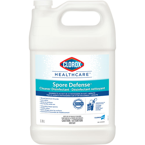 Clorox Healthcare&reg; Spore Defense Cleaner Disinfectant, 3.78 L, Jug Rideout Tool & Machine Inc.