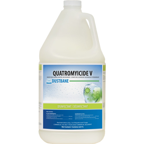 Quatromyicide V Disinfectant, Sanitizer & Deodorizer, 4 L, Jug Rideout Tool & Machine Inc.