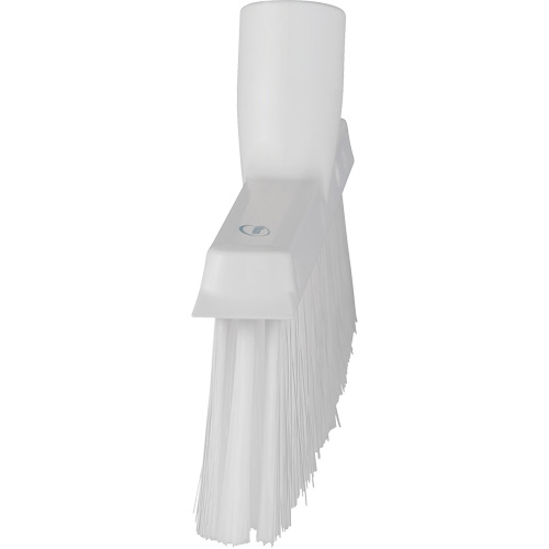 Balai biseaut&eacute; avec pas de vis inclin&eacute;, Crins Moyen, 10", Polyester, Blanc Rideout Tool & Machine Inc.