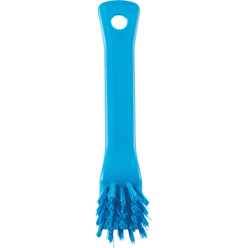 Brush with Scraping Edge, Stiff Bristles, 6" Long, Blue Rideout Tool & Machine Inc.