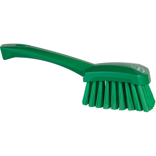 Short-Handled Washing Brush, Soft Bristles, 10-1/2" Long, Green Rideout Tool & Machine Inc.