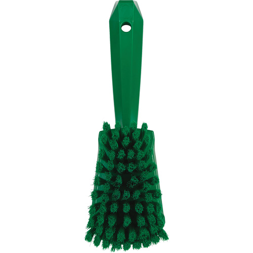 Short-Handled Washing Brush, Soft Bristles, 10-1/2" Long, Green Rideout Tool & Machine Inc.