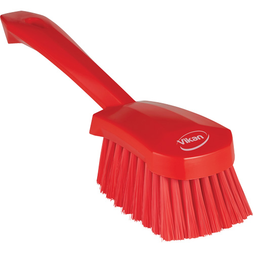 Brosse &agrave; r&eacute;curer avec manche court, Soies Doux, Longueur de 10-1/2", Rouge Rideout Tool & Machine Inc.