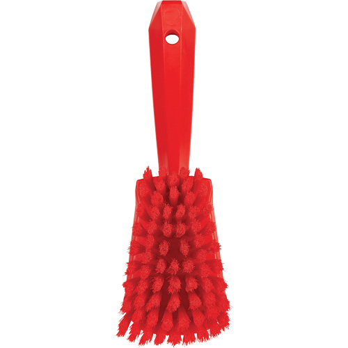 Brosse &agrave; r&eacute;curer avec manche court, Soies Doux, Longueur de 10-1/2", Rouge Rideout Tool & Machine Inc.