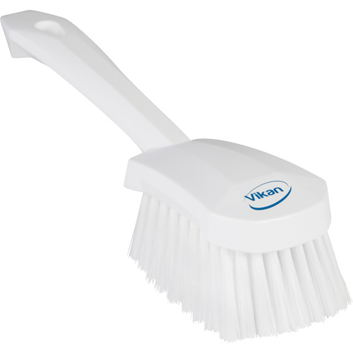 Brosse &agrave; r&eacute;curer avec manche court, Soies Doux, Longueur de 10-1/2", Blanc Rideout Tool & Machine Inc.