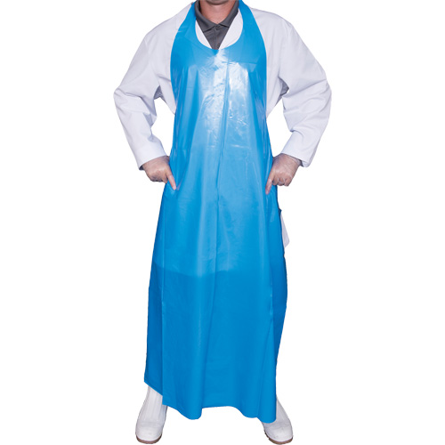 Tablier Top Dog de 8 mil, Polyur&eacute;thane, 45" lo x Bleu Rideout Tool & Machine Inc.
