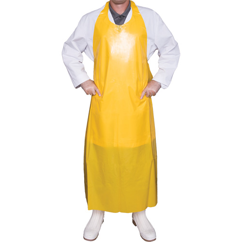 Top Dog 6 Mil. Apron, Polyurethane, 45" L x Yellow Rideout Tool & Machine Inc.