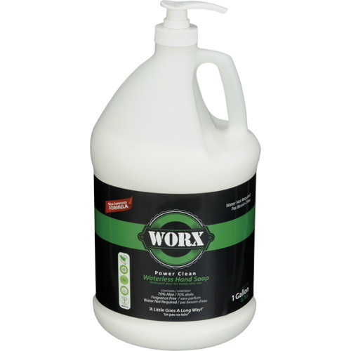 Savon pour les mains sans eau Power Clean, Liquide, 3,78 L, Sans parfum Rideout Tool & Machine Inc.