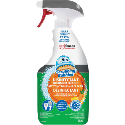 Scrubbing Bubbles&reg; Disinfecting Restroom Cleaner, 32 oz., Trigger Bottle Rideout Tool & Machine Inc.
