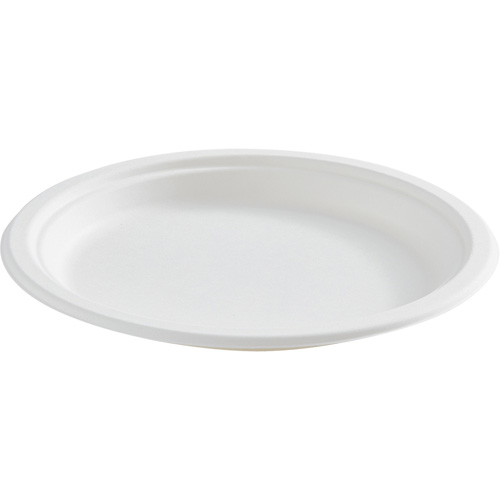 Assiette ronde en fibre compostable Rideout Tool & Machine Inc.