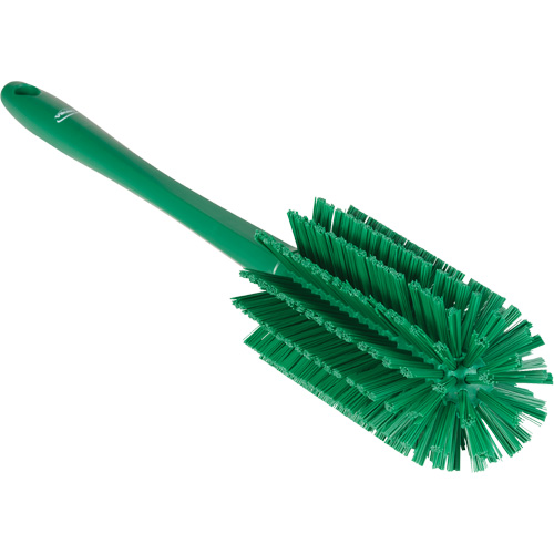 Medium Brush with Handle, Stiff Bristles, 17" Long, Green Rideout Tool & Machine Inc.